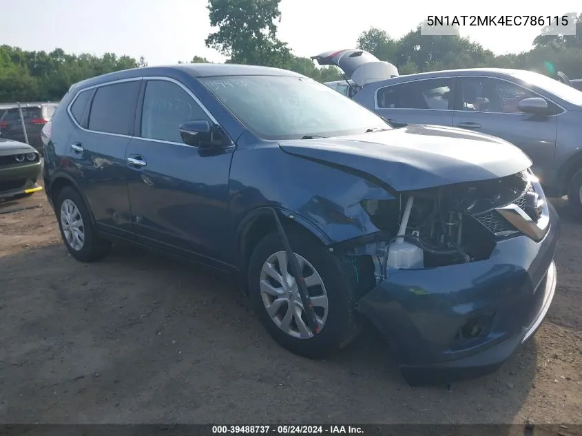 5N1AT2MK4EC786115 2014 Nissan Rogue S