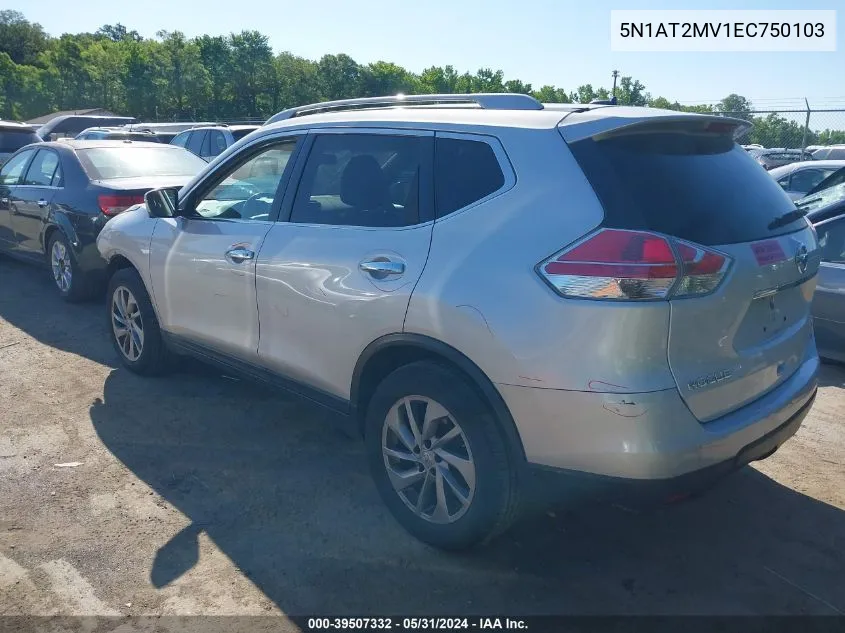 5N1AT2MV1EC750103 2014 Nissan Rogue Sl