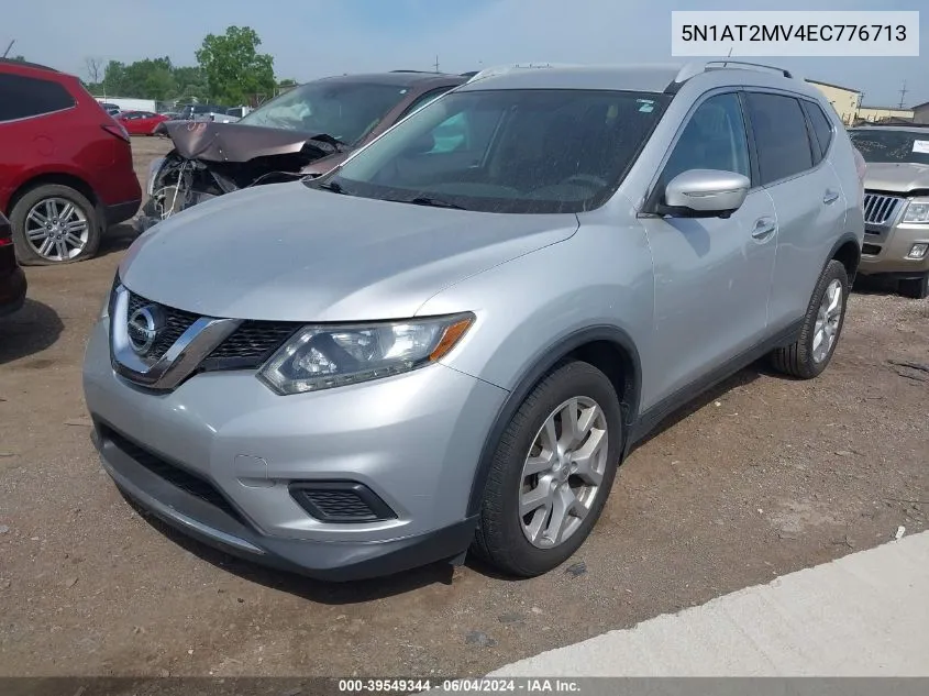 2014 Nissan Rogue Sv VIN: 5N1AT2MV4EC776713 Lot: 39549344