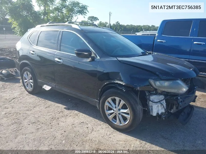 2014 Nissan Rogue Sv VIN: 5N1AT2MT3EC756385 Lot: 39593318