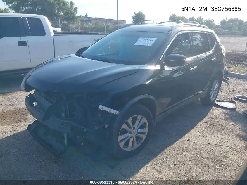 2014 Nissan Rogue Sv VIN: 5N1AT2MT3EC756385 Lot: 39593318