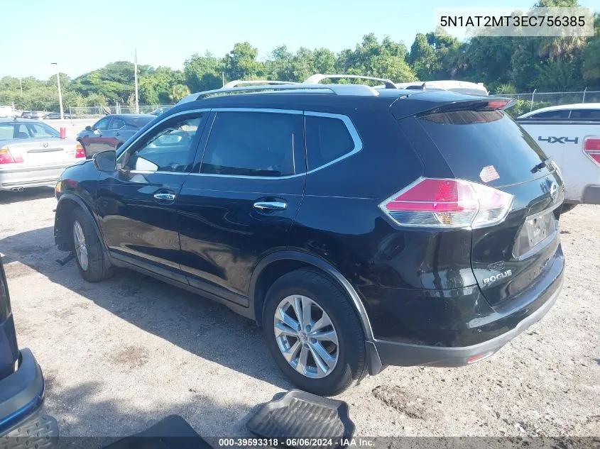 2014 Nissan Rogue Sv VIN: 5N1AT2MT3EC756385 Lot: 39593318