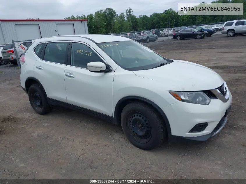 2014 Nissan Rogue S/Sl/Sv VIN: 5N1AT2MV6EC846955 Lot: 39637244