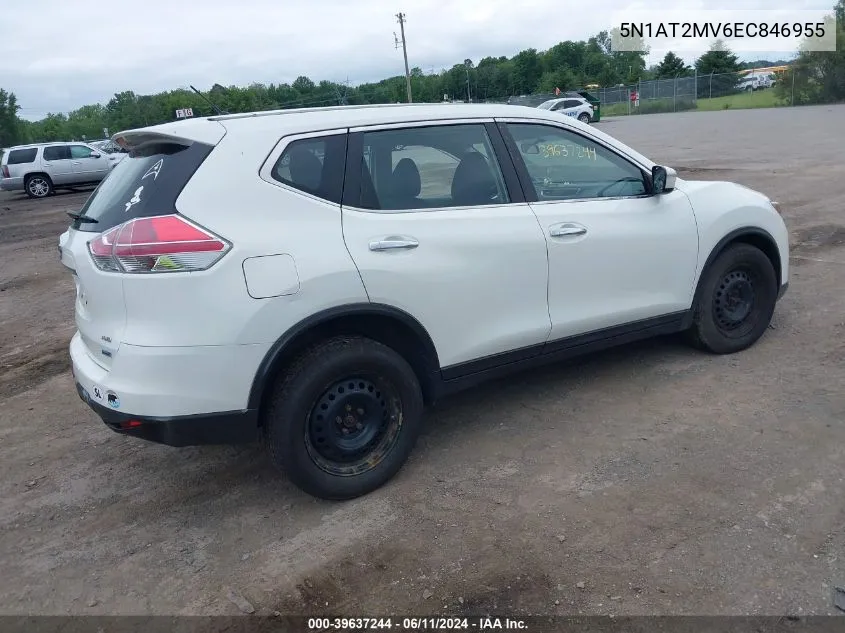 2014 Nissan Rogue S/Sl/Sv VIN: 5N1AT2MV6EC846955 Lot: 39637244