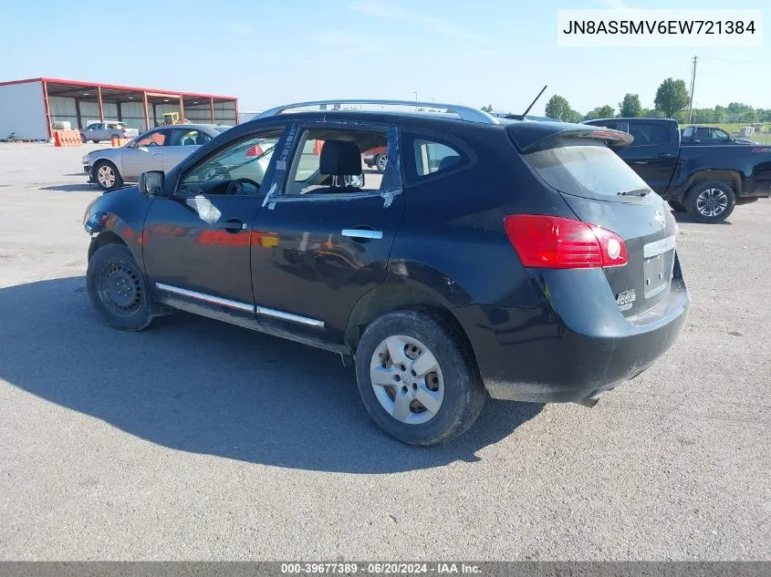 2014 Nissan Rogue Select S VIN: JN8AS5MV6EW721384 Lot: 39677389