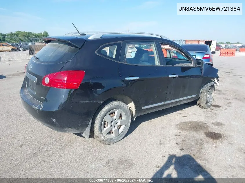 2014 Nissan Rogue Select S VIN: JN8AS5MV6EW721384 Lot: 39677389