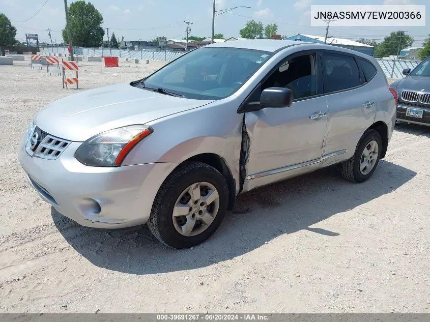 2014 Nissan Rogue Select S VIN: JN8AS5MV7EW200366 Lot: 39691267