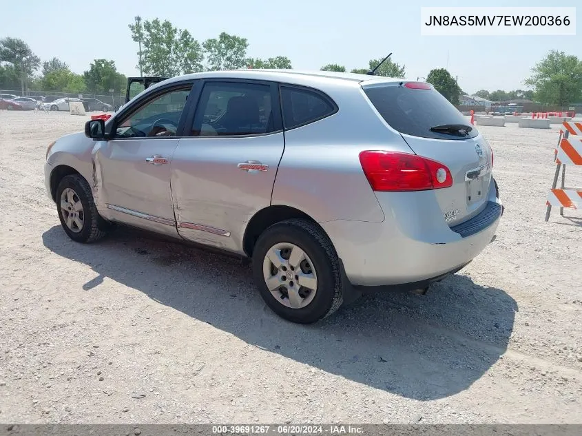 2014 Nissan Rogue Select S VIN: JN8AS5MV7EW200366 Lot: 39691267