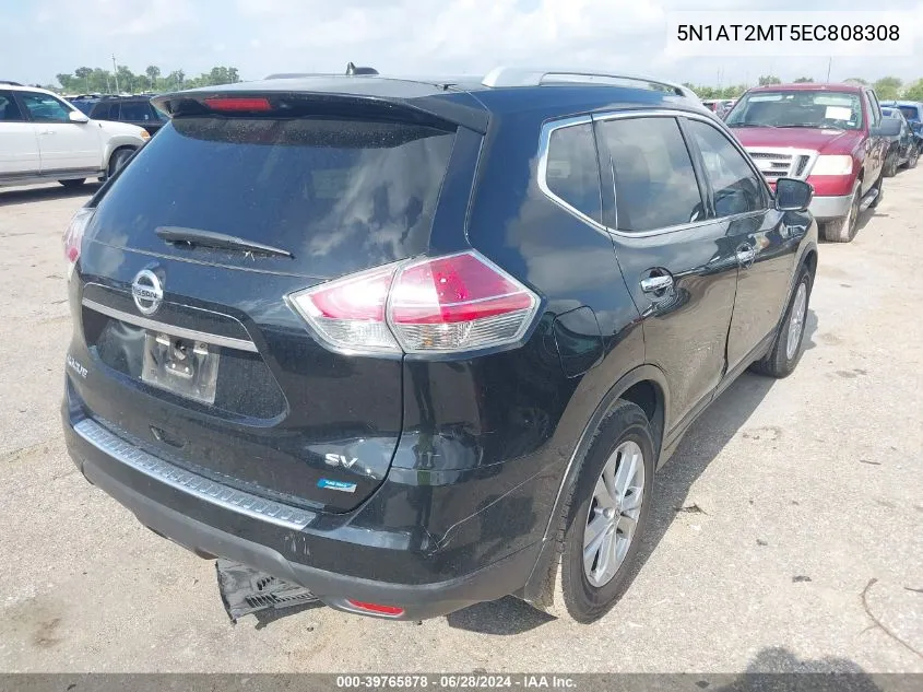 2014 Nissan Rogue Sv VIN: 5N1AT2MT5EC808308 Lot: 39765878