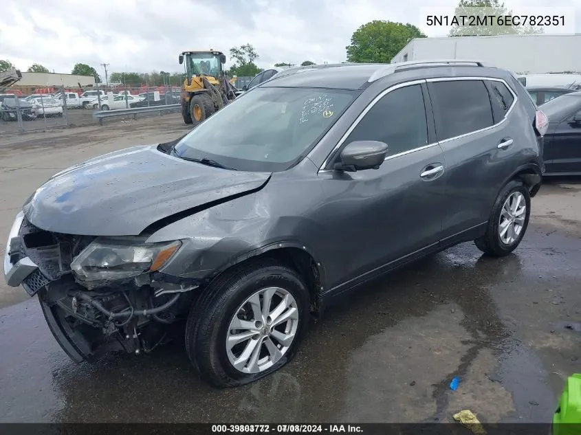 2014 Nissan Rogue Sv VIN: 5N1AT2MT6EC782351 Lot: 39803772