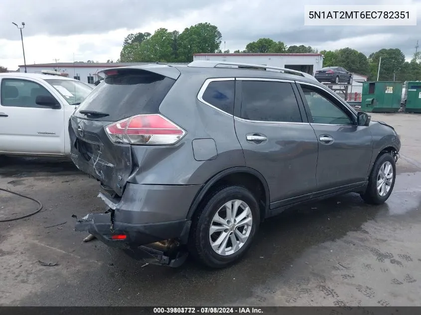 2014 Nissan Rogue Sv VIN: 5N1AT2MT6EC782351 Lot: 39803772