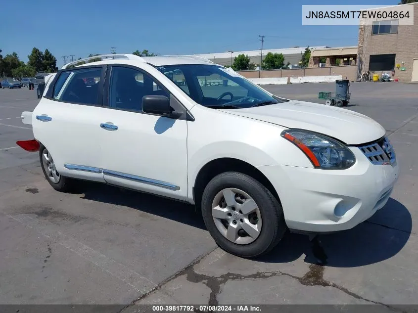 2014 Nissan Rogue Select S VIN: JN8AS5MT7EW604864 Lot: 39817792