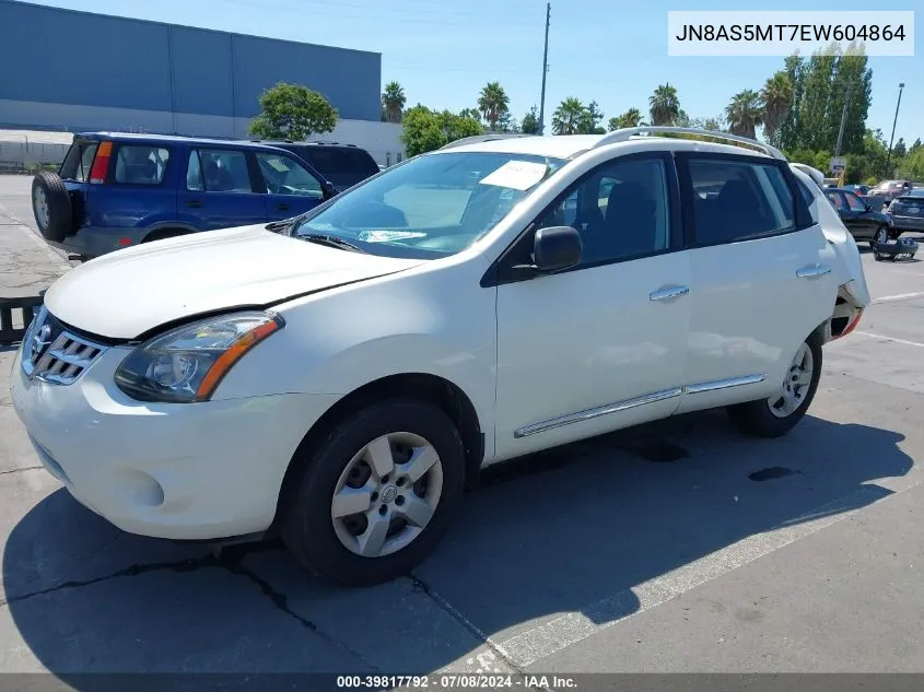 2014 Nissan Rogue Select S VIN: JN8AS5MT7EW604864 Lot: 39817792