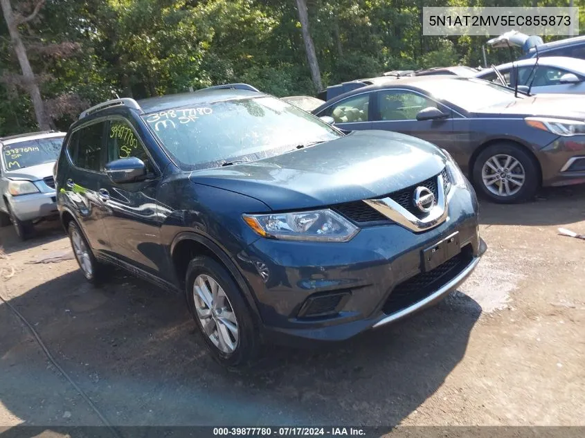 2014 Nissan Rogue Sv VIN: 5N1AT2MV5EC855873 Lot: 39877780