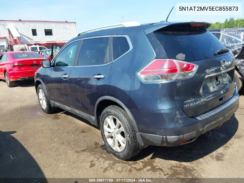 2014 Nissan Rogue Sv VIN: 5N1AT2MV5EC855873 Lot: 39877780