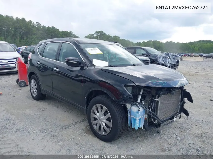 2014 Nissan Rogue S VIN: 5N1AT2MVXEC762721 Lot: 39892555