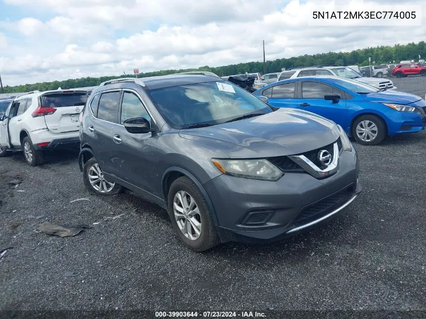 5N1AT2MK3EC774005 2014 Nissan Rogue Sv