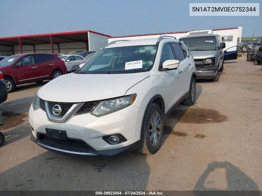 5N1AT2MV0EC752344 2014 Nissan Rogue Sl