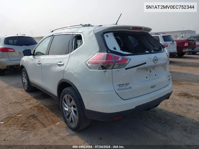 5N1AT2MV0EC752344 2014 Nissan Rogue Sl