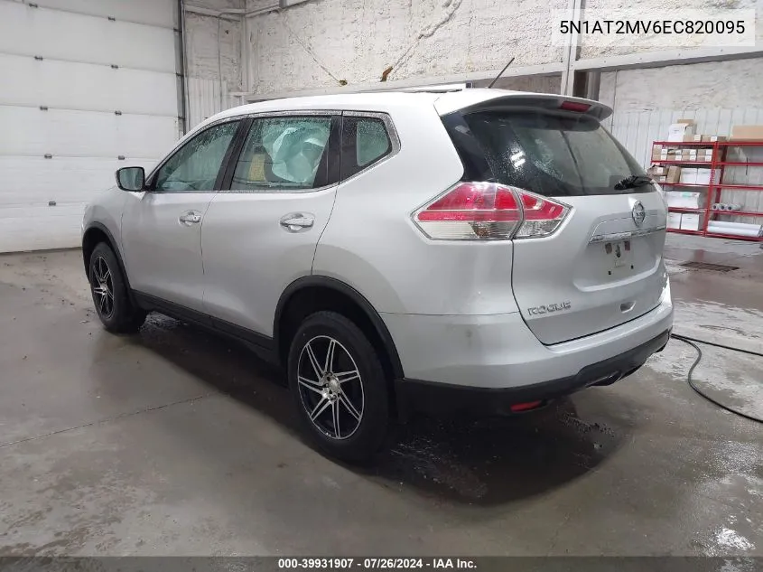 5N1AT2MV6EC820095 2014 Nissan Rogue S/Sl/Sv