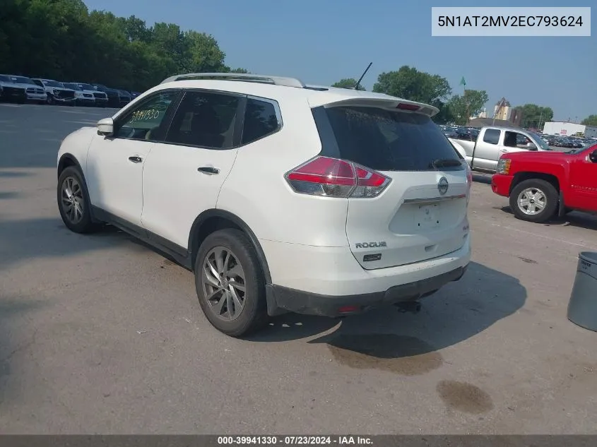 5N1AT2MV2EC793624 2014 Nissan Rogue Sl