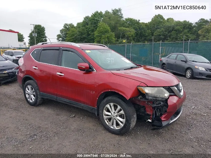 2014 Nissan Rogue Sv VIN: 5N1AT2MV1EC850640 Lot: 39947546