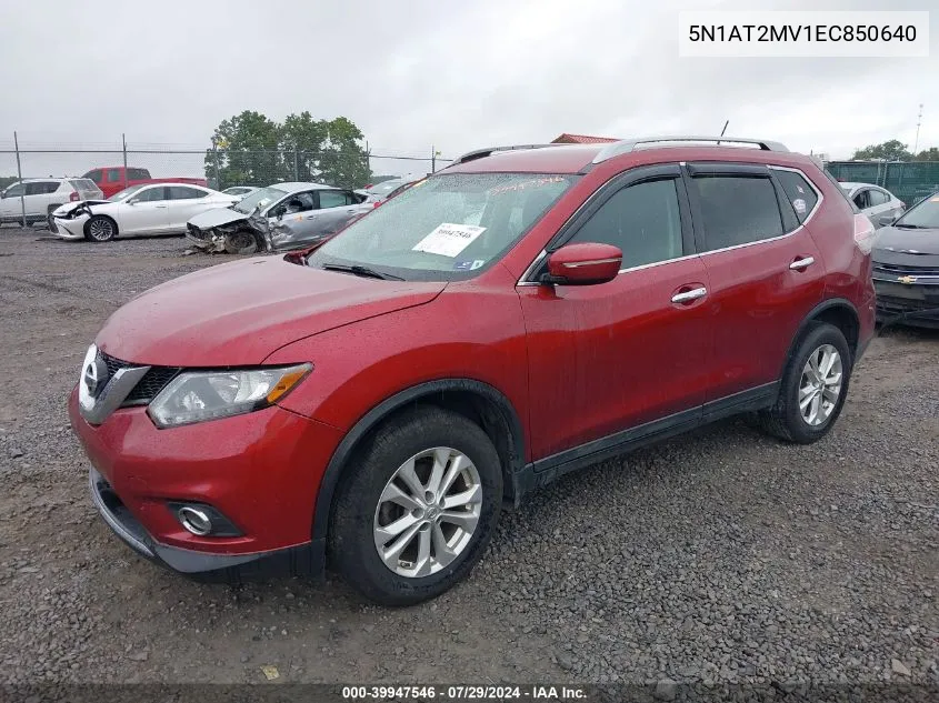 5N1AT2MV1EC850640 2014 Nissan Rogue Sv