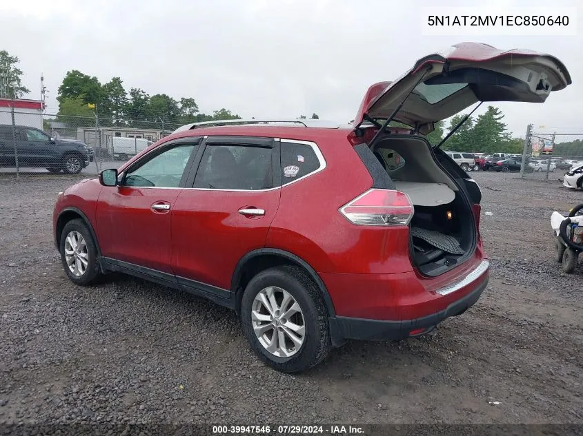 5N1AT2MV1EC850640 2014 Nissan Rogue Sv