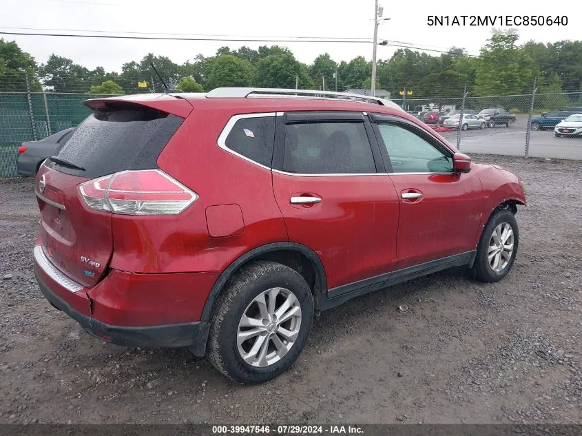 5N1AT2MV1EC850640 2014 Nissan Rogue Sv