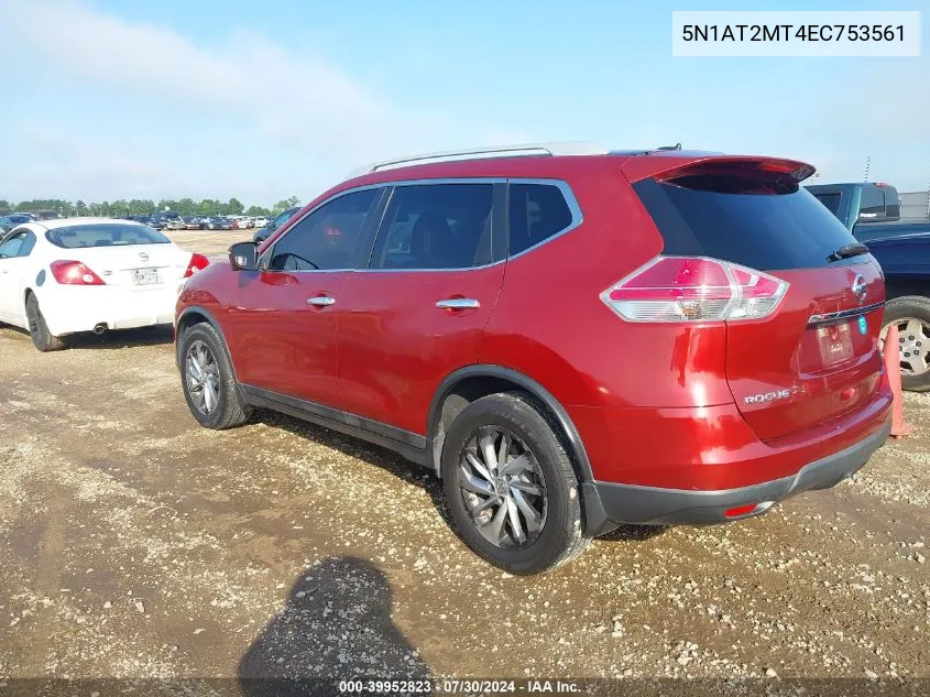 5N1AT2MT4EC753561 2014 Nissan Rogue Sl