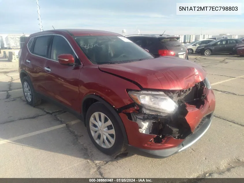 5N1AT2MT7EC798803 2014 Nissan Rogue S