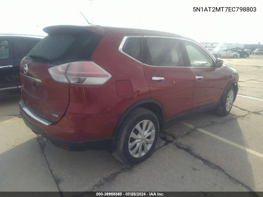 5N1AT2MT7EC798803 2014 Nissan Rogue S