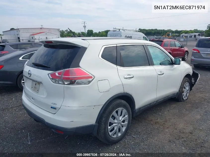 5N1AT2MK6EC871974 2014 Nissan Rogue S/Sl/Sv