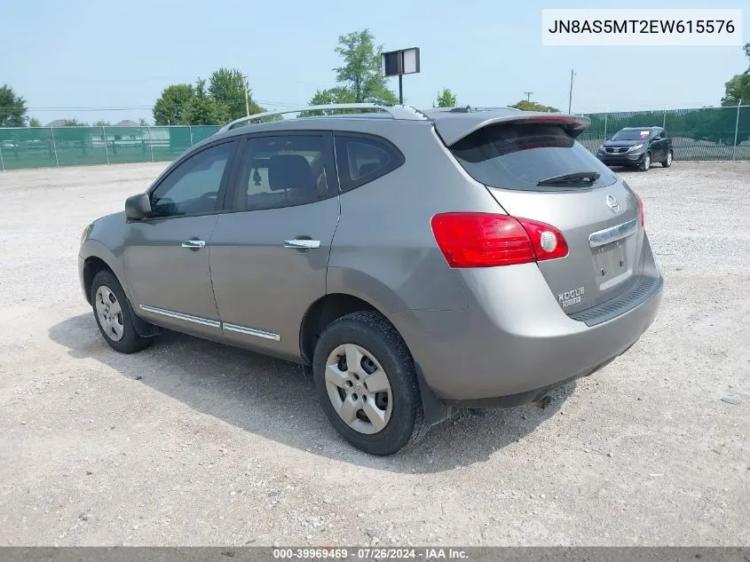 2014 Nissan Rogue Select S VIN: JN8AS5MT2EW615576 Lot: 39969469