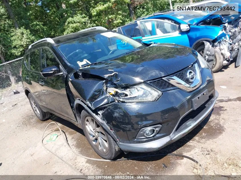 5N1AT2MV7EC793442 2014 Nissan Rogue Sl