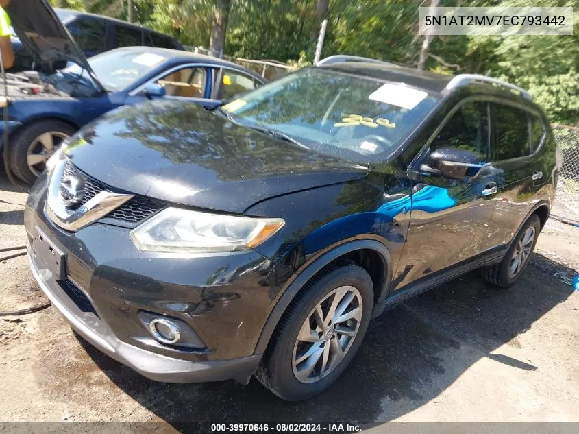 5N1AT2MV7EC793442 2014 Nissan Rogue Sl