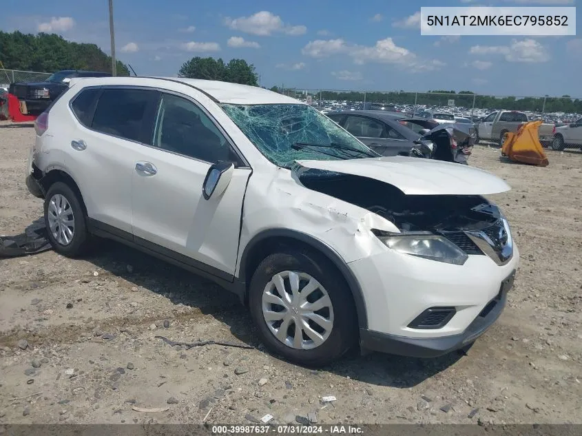 5N1AT2MK6EC795852 2014 Nissan Rogue S