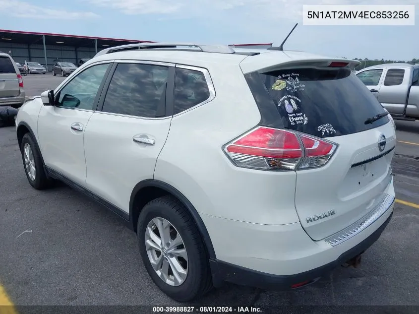 2014 Nissan Rogue Sv VIN: 5N1AT2MV4EC853256 Lot: 39988827