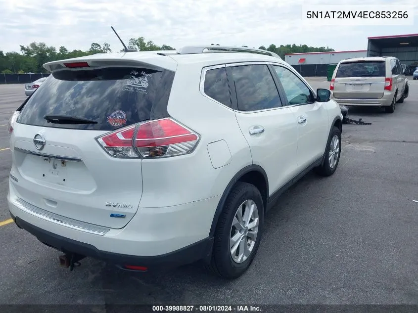 2014 Nissan Rogue Sv VIN: 5N1AT2MV4EC853256 Lot: 39988827