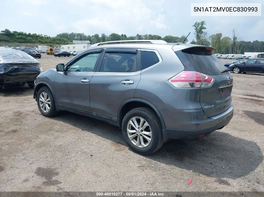 5N1AT2MV0EC830993 2014 Nissan Rogue Sv