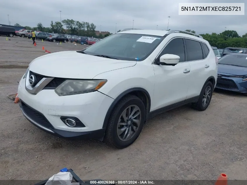 2014 Nissan Rogue Sl VIN: 5N1AT2MTXEC825721 Lot: 40026368