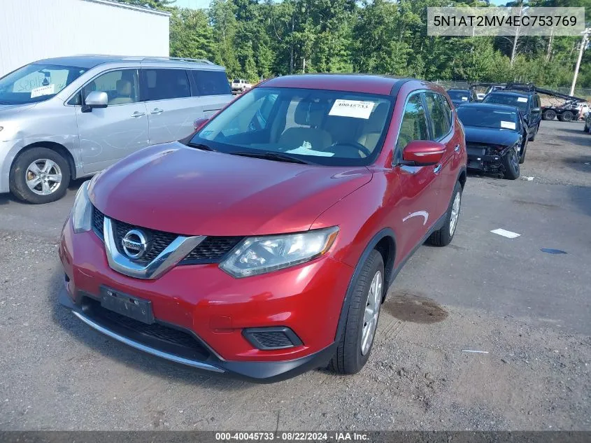 5N1AT2MV4EC753769 2014 Nissan Rogue S