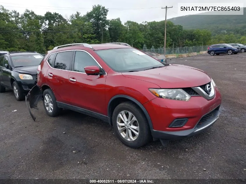 5N1AT2MV7EC865403 2014 Nissan Rogue Sv