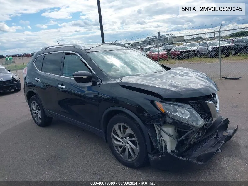 2014 Nissan Rogue Sl VIN: 5N1AT2MV3EC829045 Lot: 40079389