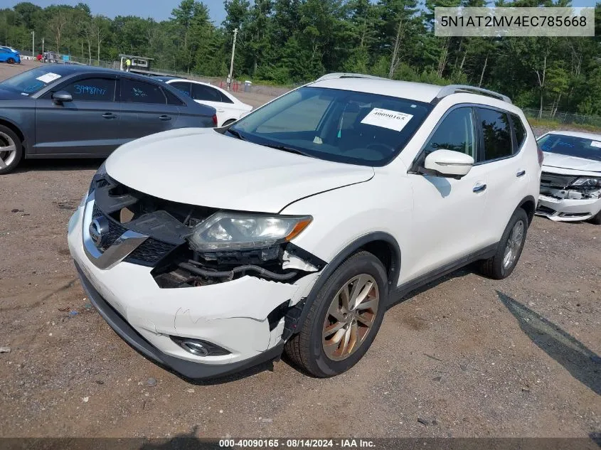 2014 Nissan Rogue Sl VIN: 5N1AT2MV4EC785668 Lot: 40090165