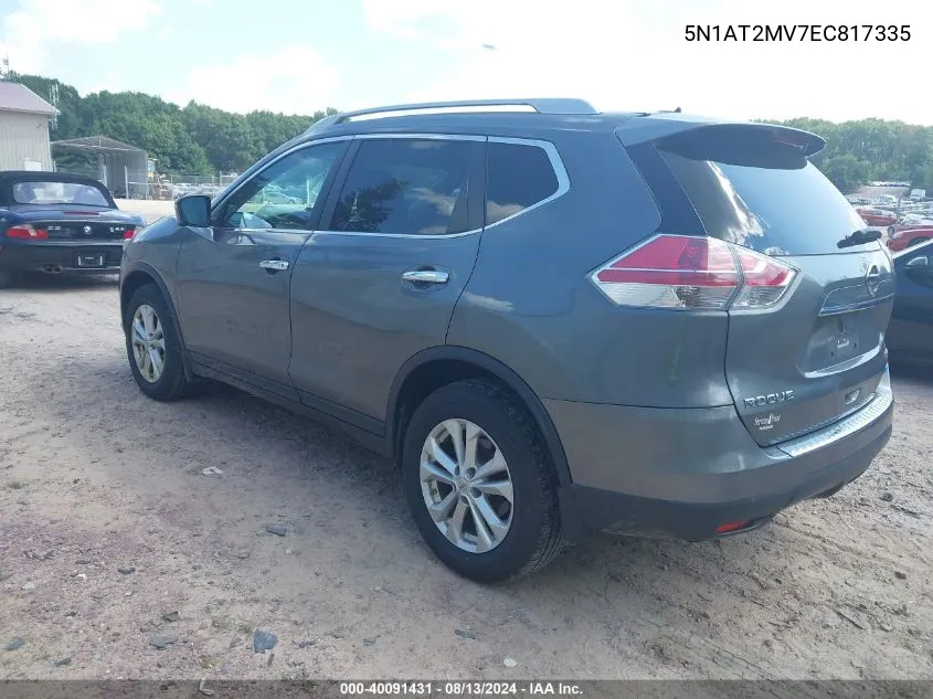 5N1AT2MV7EC817335 2014 Nissan Rogue Sv