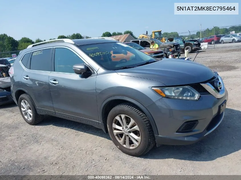 5N1AT2MK8EC795464 2014 Nissan Rogue Sv