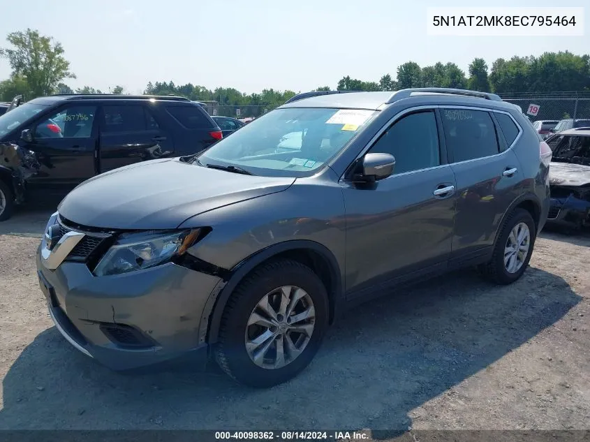 5N1AT2MK8EC795464 2014 Nissan Rogue Sv