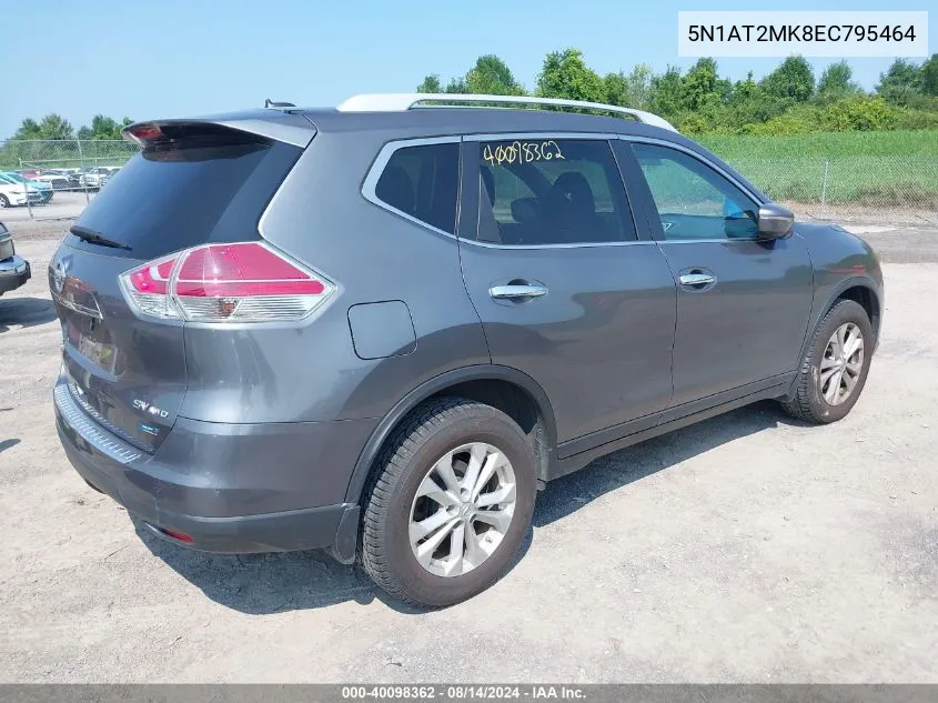 5N1AT2MK8EC795464 2014 Nissan Rogue Sv