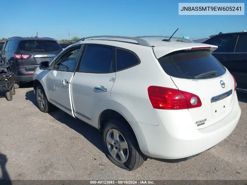 2014 Nissan Rogue Select S VIN: JN8AS5MT9EW605241 Lot: 40123693